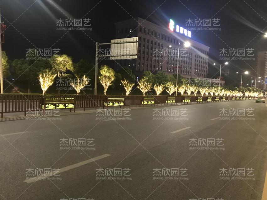道路發(fā)光花箱，提亮街景